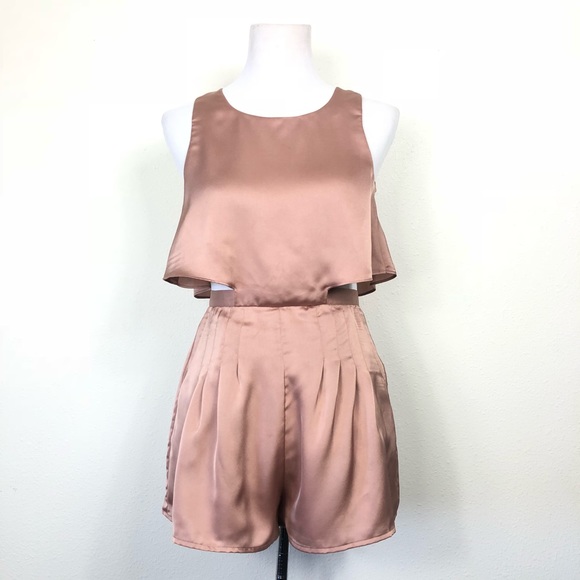 Finders Keepers Rose Gold Romper 4 - Picture 1 of 6